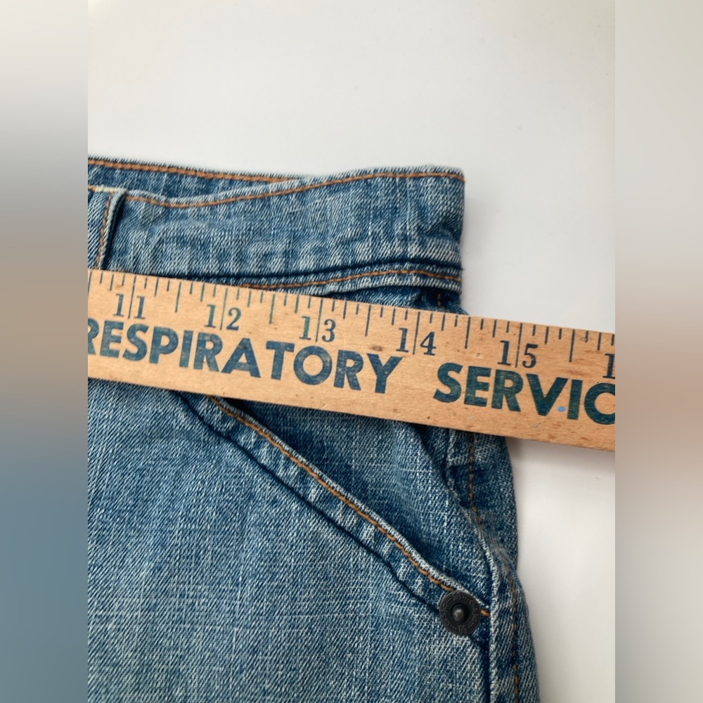 SO Denim Jeans Mini Skirt Size 3 Pockets Distressed Faded 100% Cotton Blue - Picture 5 of 7